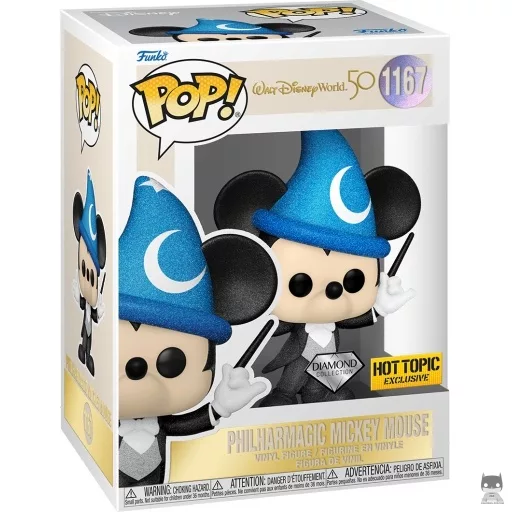 PhilharMagic Mickey Mouse (Diamond Glitter) Funko Pop! figure (Walt Disney World 50th Anniversary)