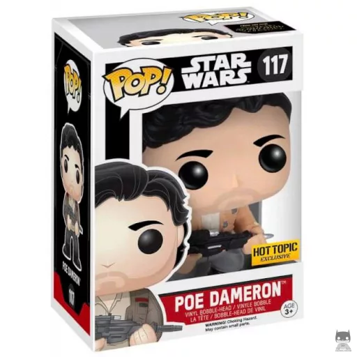 Poe Dameron with Jacket & Blaster Funko Pop! figure (Star Wars: Episode VII, The Force Awakens)