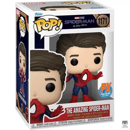 The Amazing Spider-Man Unmasked Funko Pop! figure (Previews PX)