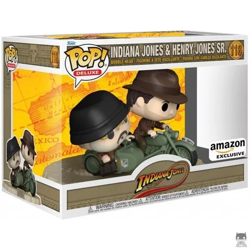 Indiana Jones and Henry Jones on bike Funko Pop! figure (Amazon)