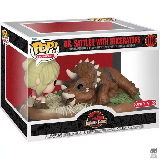 Dr. Sattler with Triceratops Funko Pop! figure (Jurassic Park)