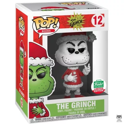 The Grinch as Santa Claus (Black and White) Funko Pop! figure (Dr. Seuss)