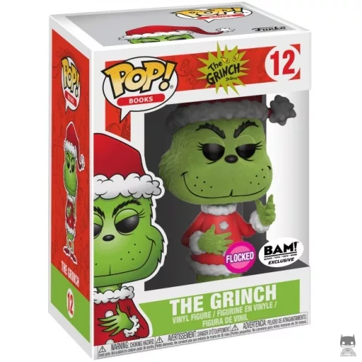 The Grinch as Santa Claus (Flocked) Funko Pop! figure (BAM!)