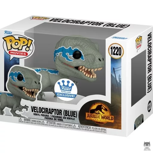 Velociraptor (Blue) (Alt) Funko Pop! figure (Jurassic World Dominion)