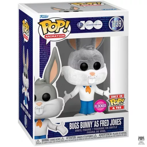 Bugs Bunny as Fred Jones (Flocked) Funko Pop! figure (Warner Bros 100)