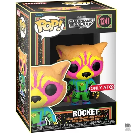 Rocket (Blacklight) Funko Pop! figure (Guardians of the Galaxy vol. 3)