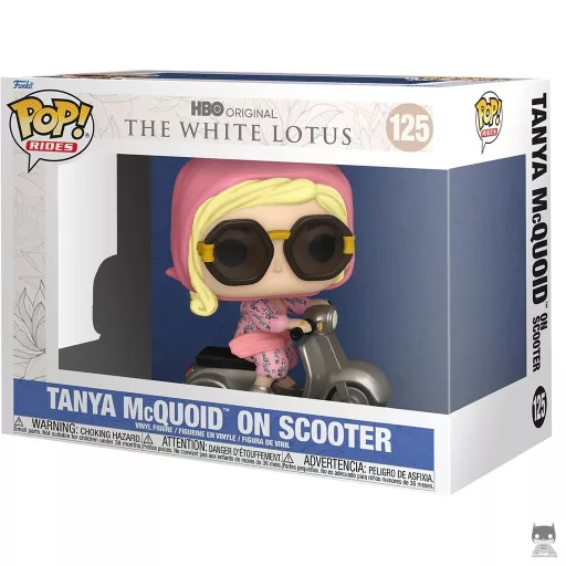 Tanya McQuoid on scooter Funko Pop! figure (The White Lotus)