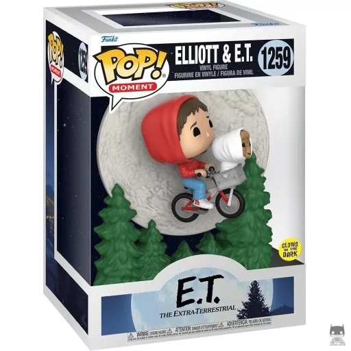 Elliot & E.T. Bike Flying (Glow in the Dark) Funko Pop! figure (E.T. the extra-terrestrial)