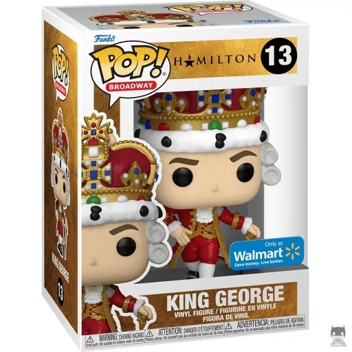 King George (Red) Funko Pop! figure (Hamilton)