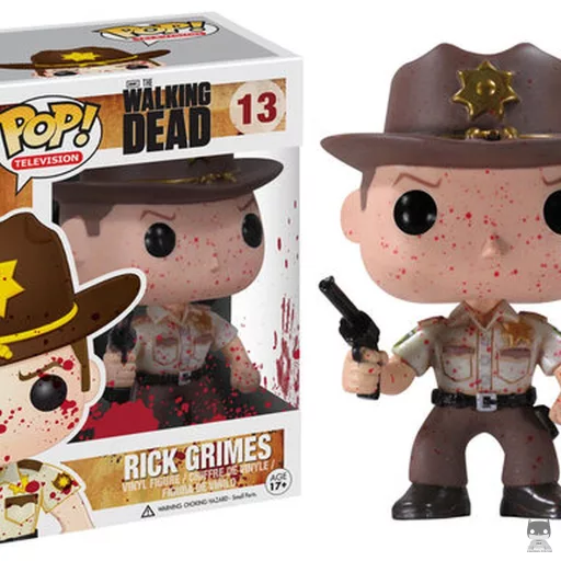 Rick Grimes as cop (Bloody) Funko Pop! figure (The Walking Dead)