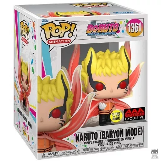 Naruto (Baryon Mode) (Supersized & Glow in the Dark) Funko Pop! figure (AAA Anime)