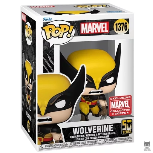Wolverine (50th Anniversary) Funko Pop! figure (Marvel Collector Corps)