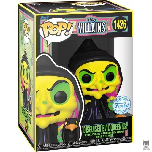 Disguised Evil Queen with Raven (Black Light) Funko Pop! figure (Disney Villains)