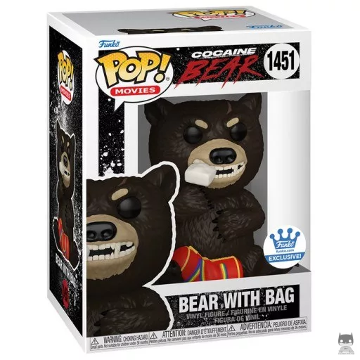Bear with Bag Funko Pop! figure (Cocaine Bear)