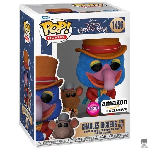 Charles Dickens with Rizzo (Flocked) Funko Pop! figure (The Muppet Christmas Carol)