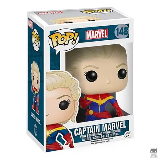 Captain Marvel (Unmasked) Funko Pop! figure (Marvel Comics)