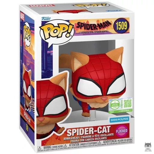 Spider-Cat (Flocked) Funko Pop! figure (Spider-Man: Across the Spider-Verse)