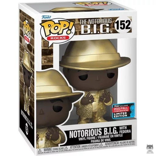 Notorious B.I.G with Fedora Funko Pop! figure (Notorious B.I.G (Christopher Latore Wallace))