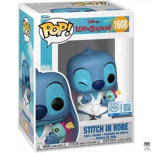 Stitch In Robe with Scrump Funko Pop! figure (Lilo et Stitch)