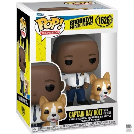 Captain Ray Holt with Cheddar Funko Pop! figure (Brooklyn Nine-Nine)
