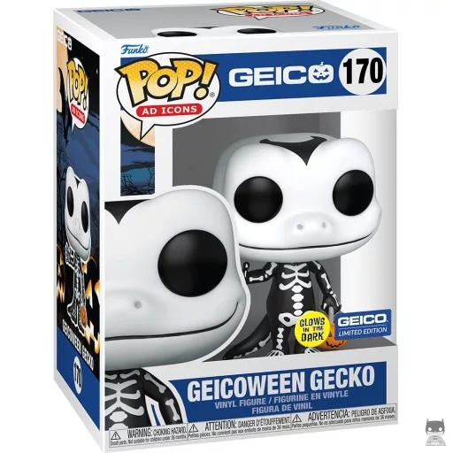 Geicoween Gecko (Glow In the Dark) Funko Pop! figure (Geico)