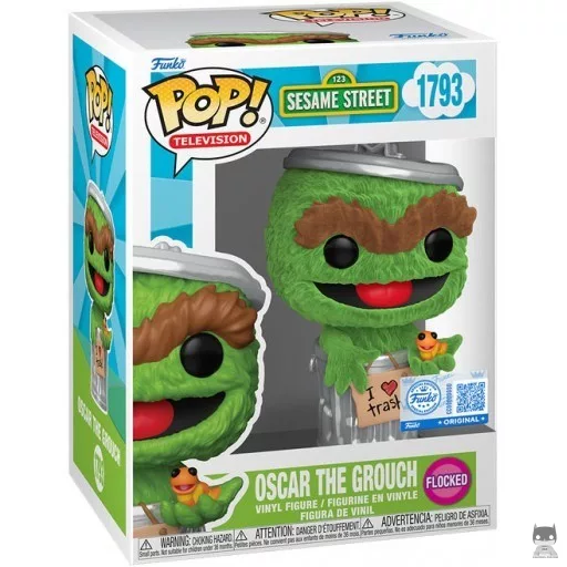 Oscar the Grouch (Flocked) Funko Pop! figure (Sesame Street)