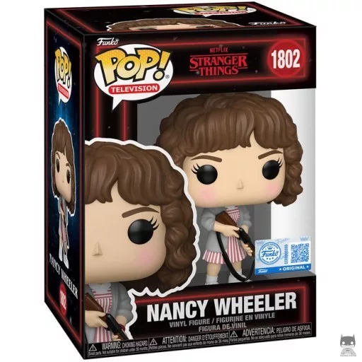 Nancy Wheeler with Shotgun Funko Pop! figure (Stranger Things)
