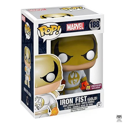 Iron Fist (Gold) Funko Pop! figure (Previews PX)