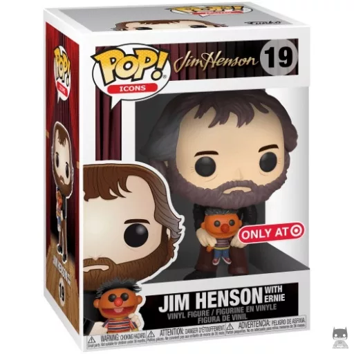 Jim Henson with Ernie Funko Pop! figure (The Muppets)