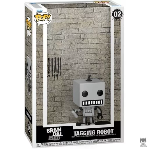 Tagging Robot Funko Pop! figure (Brandalised)