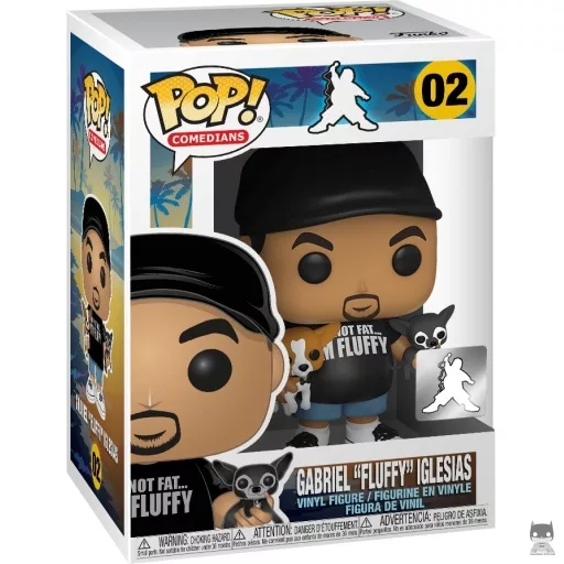 Gabriel "Fluffy" Iglesias with his Dogs Funko Pop! figure (Gabriel Iglesias)