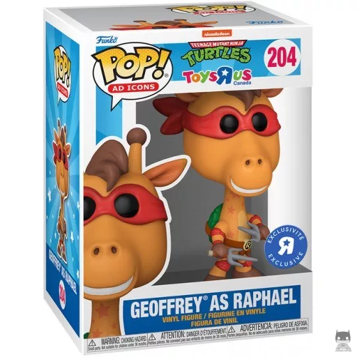 Geoffrey as Raphael Funko Pop! figure (Ad Icons)