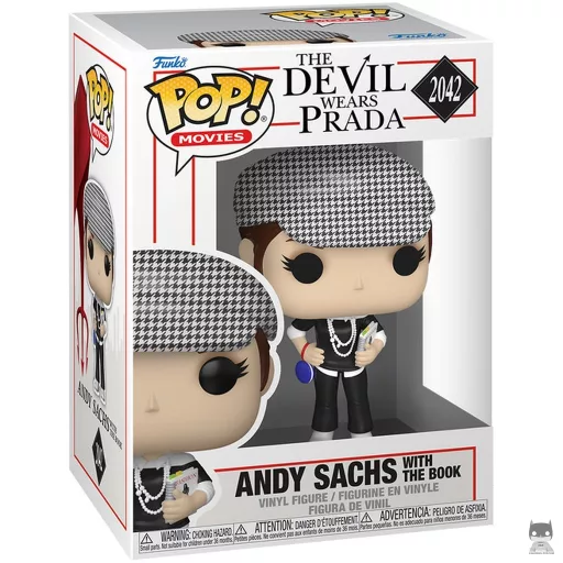 Andy Sachs with the book Funko Pop! figure (Devil wears Prada)