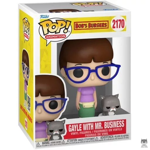 Gayle with Mr. Business Funko Pop! figure (Bob's Burgers)