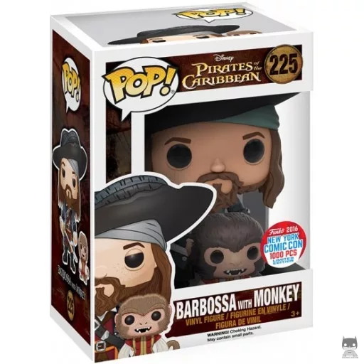 Captain Barbossa with Monkey Funko Pop! figure (Pirates of the Caribbean)