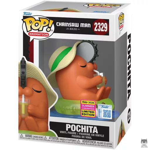 Pochita with Sunhat Funko Pop! figure (Chainsaw Man)
