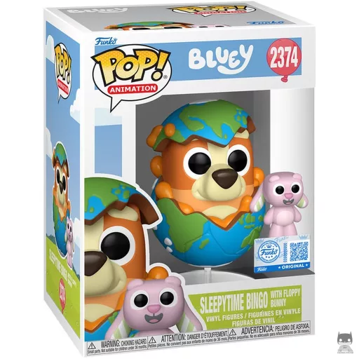 Sleepytime Bingo with Floppy Bunny Funko Pop! figure (Bluey)