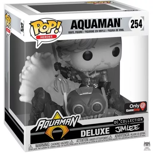 Aquaman (Black & White) Funko Pop! figure (DC Jim Lee Deluxe)