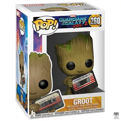 Groot(with mix tape Funko Pop! figure (Marvel Collector Corps)
