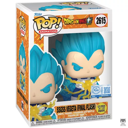 SSGSS Vegeta (Final Flash) (Glow in the Dark) Funko Pop! figure (Dragon Ball Super (DBS))