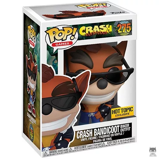 Crash Bandicoot in Biker Outfit Funko Pop! figure (Crash Bandicoot)