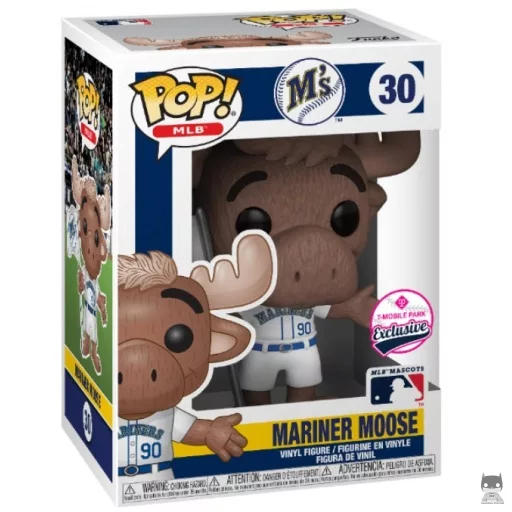 Mariner Moose with White Jersey Funko Pop! figure (T-Mobile Park)