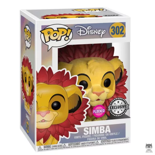 Simba with Leaf Mane (Flocked) Funko Pop! figure (The Lion King)