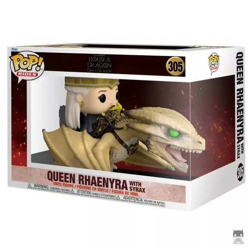 Queen Rhaenyra with Syrax Funko Pop! figure (House of the Dragon : Day of the Dragon (Game of Thrones))