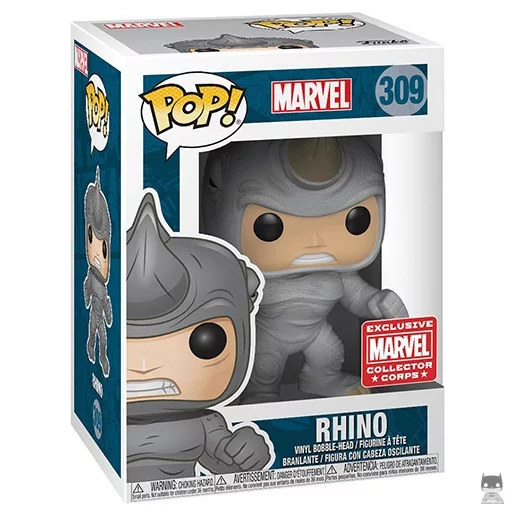 Rhino Funko Pop! figure (Marvel Collector Corps)