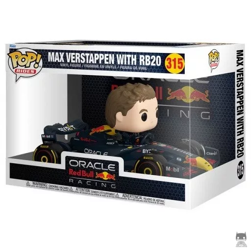 Max Verstappen with RB20 Funko Pop! figure (Formula 1)