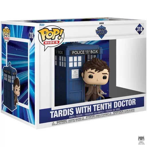 Tardis with Tenth Doctor Funko Pop! figure (Doctor Who)