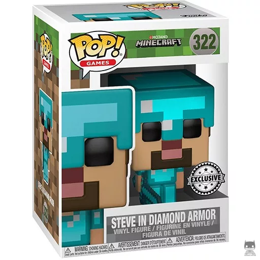 Steve in Diamond Armor Funko Pop! figure (Minecraft)