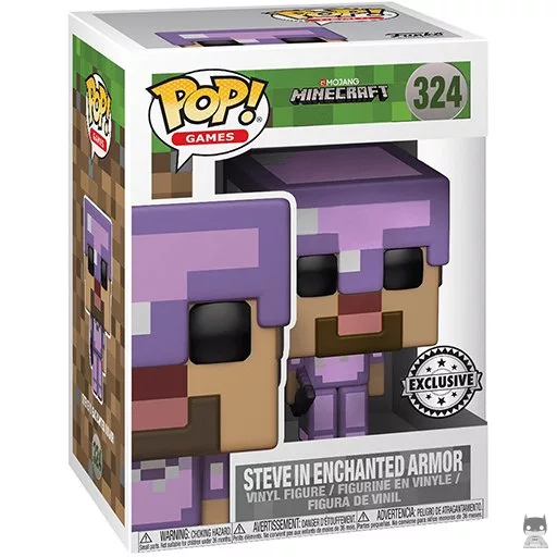 Steve in Enchanted Armor Funko Pop! figure (Minecraft)