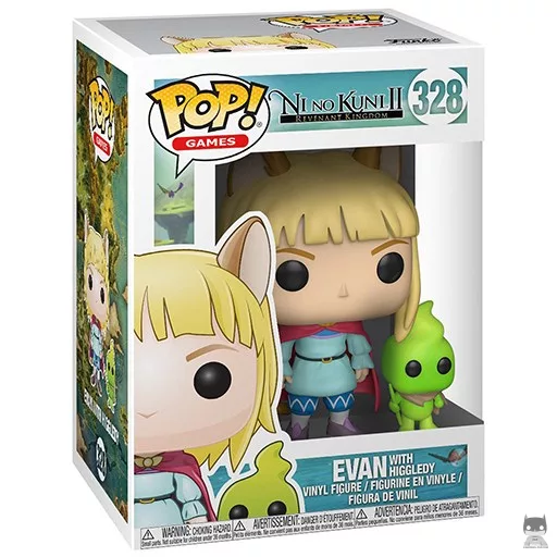 Evan with Higgledy Funko Pop! figure (Ni No Kuni II)
